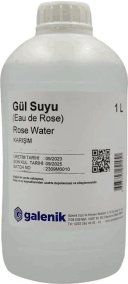 Galenik Gül Suyu (Eau De Rose) 1 Liter - Doğal Tonik, Laboratuvar ve Hobi Tipi Gül Suyu KırtasiyeBurda.com