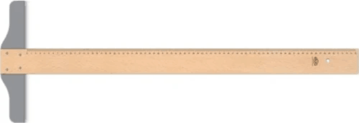 Tahta T Cetveli 75 cm Ahşap Teknik Çizim ve Mimarlık Cetveli KırtasiyeBurda.com