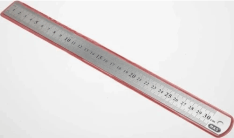Çelik Cetvel 30 cm Rakamlar Pres Baskılı Paslanmaz Hassas Çizim Cetveli KırtasiyeBurda.com